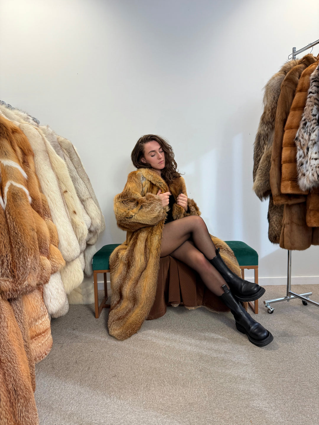 Real Red fox fur, Xl SIZE