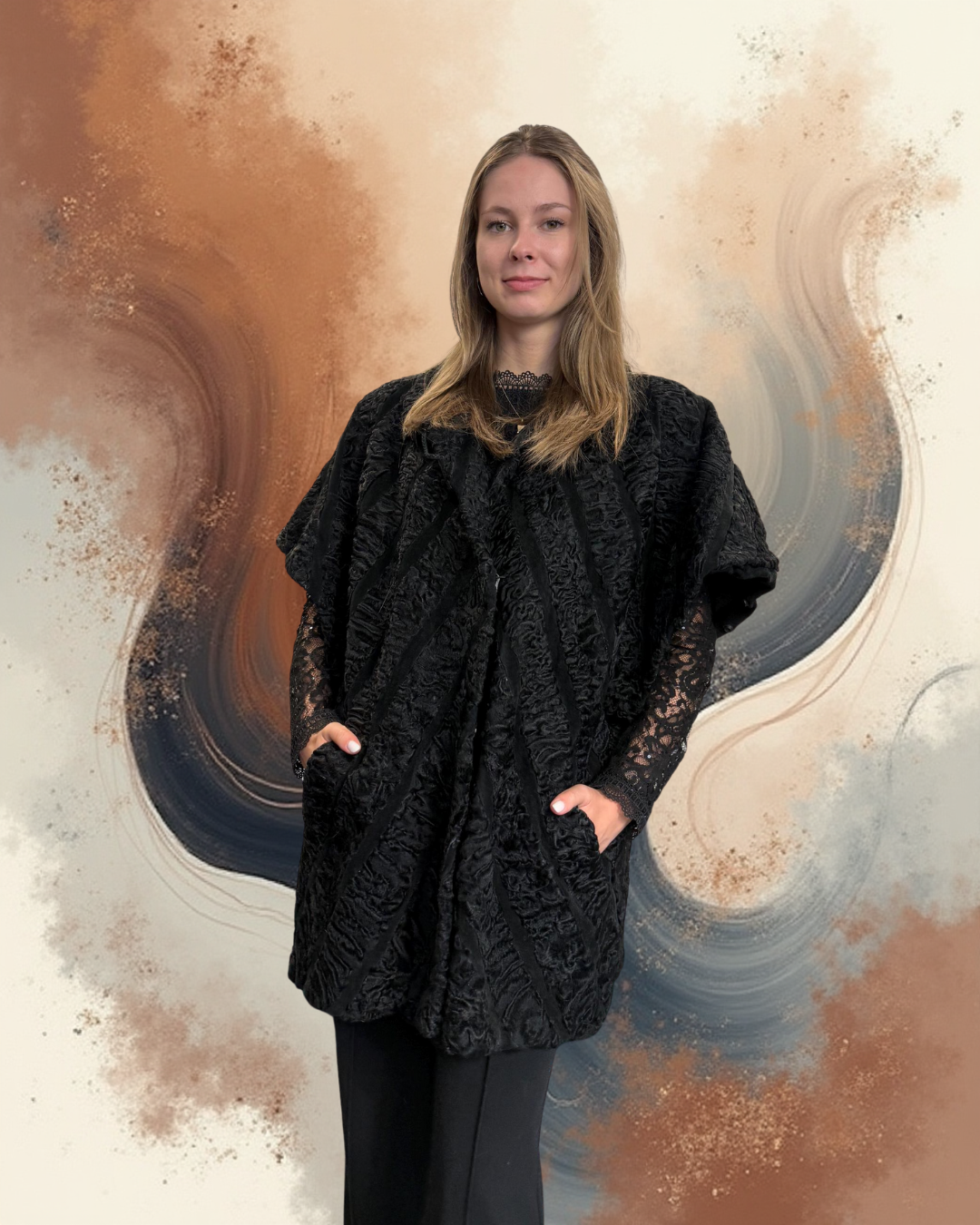 Astrakhan  Fur Coat