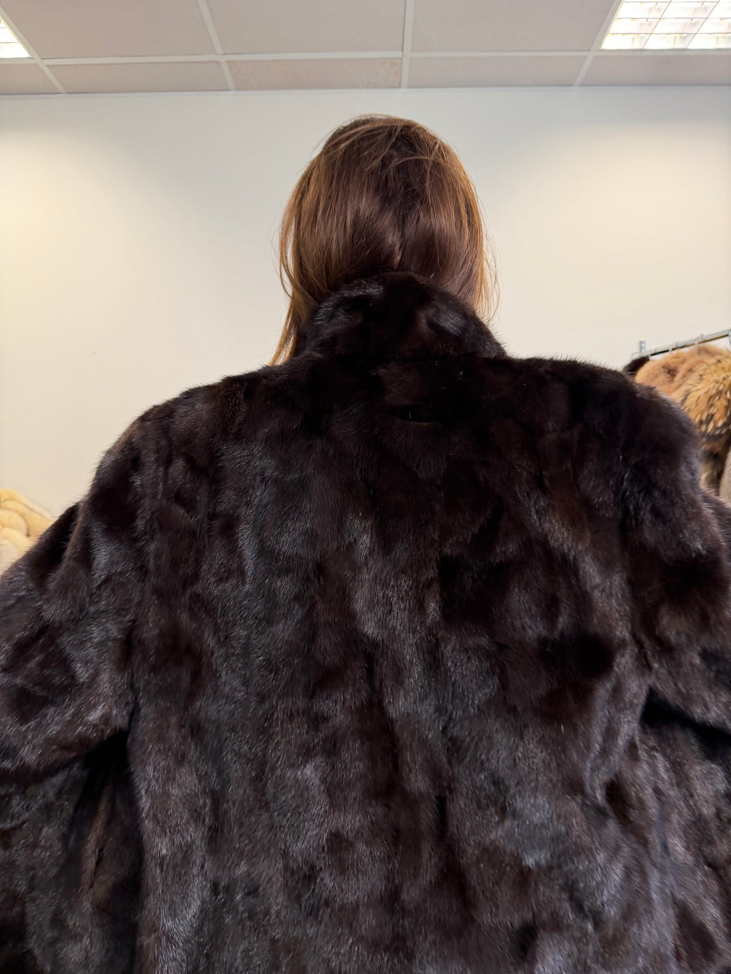 Brown Mink Fur Jacket, XL, Wagner Pelzhaus
