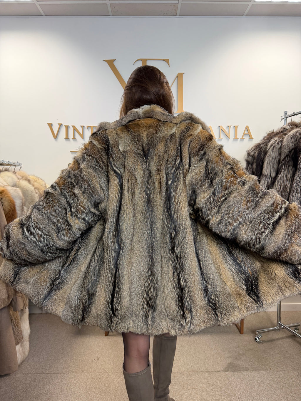 Coyote Fur Jacket, Medium, Soft
