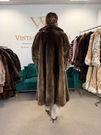 Sheared Beaver Fur Coat, Medium, Full Length