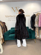Thick Dark Brown Male Mink Fur Coat, XL, Extra Warm