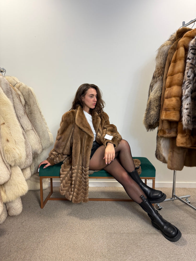 Designer Mink Fur Jacket XL – Real Mink, Rare Vintage Find