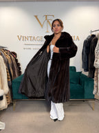 Dark Brown Blackglama Mink Fur Coat, Large, Pelz Aachen Germany