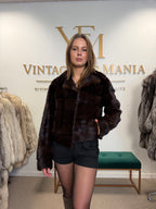 Mink Fur Jacket, Medium, Horizontal Pelt Design