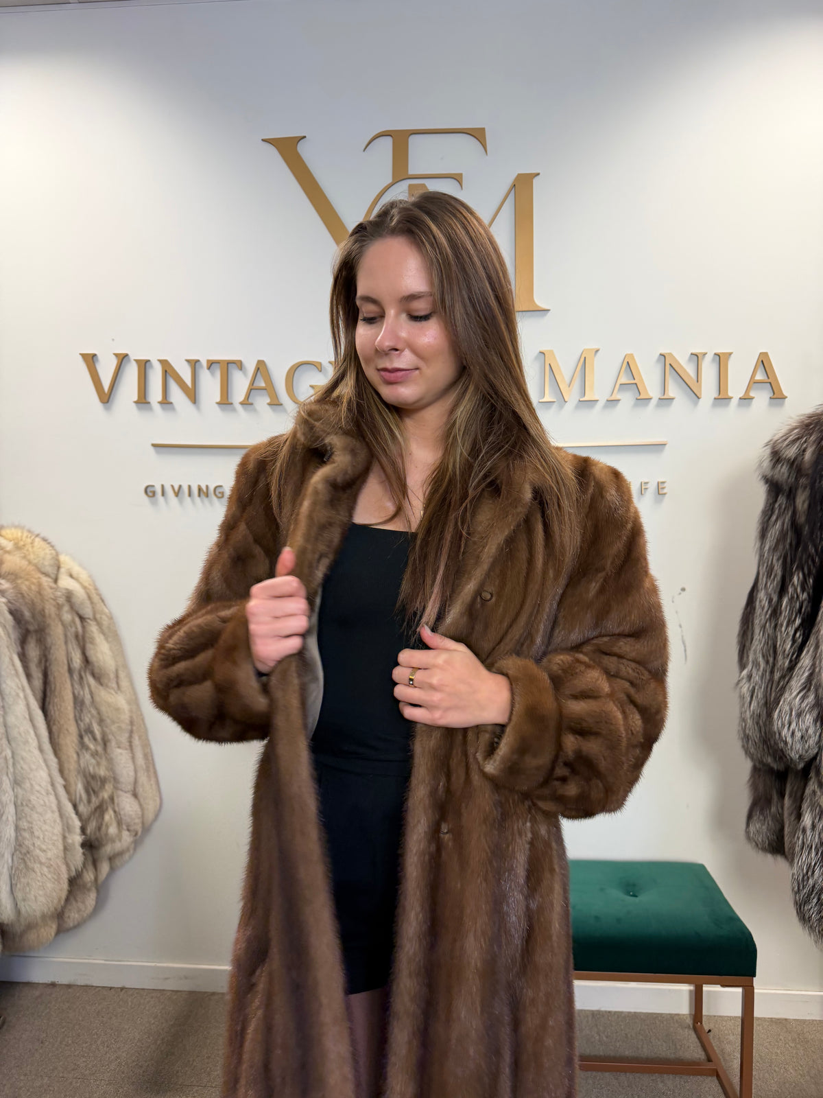 Pastel Mink Fur Coat, Large, Sprung Freres Paris