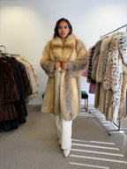 Golden Island Fox Fur Coat, SAGA FOX, luxury XXL
