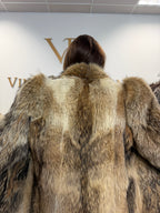 Coyote Fur Coat, Large, Full Length, Fluffy