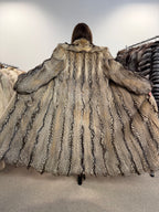 Coyote Fur Coat, Full Length, Size L