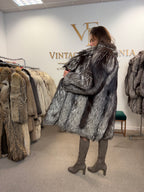 Silver Fox Fur Coat, Large, Ankershoffhem luxury brand