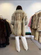 Coyote Fur Coat, Hip Length, Size XL