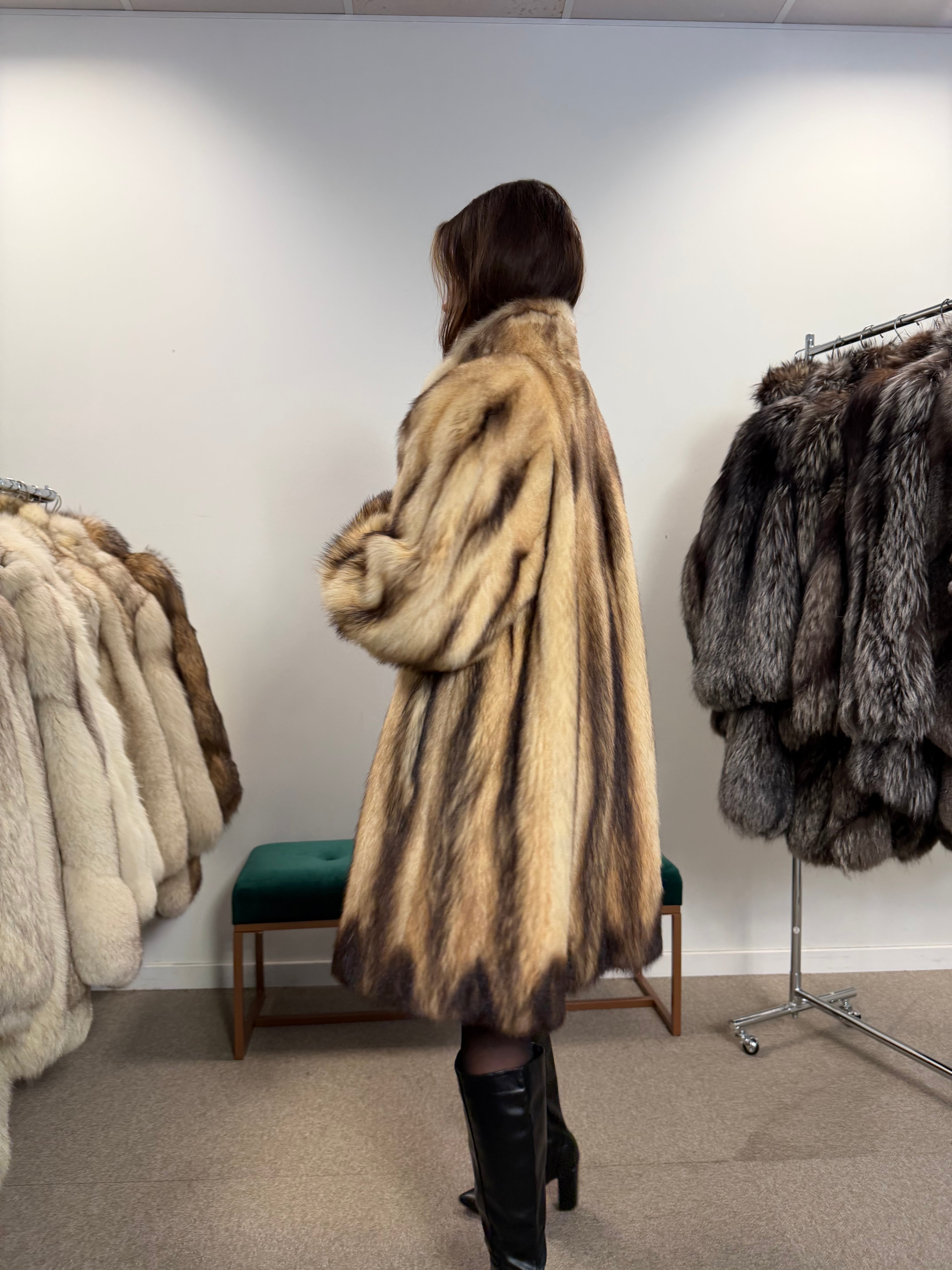 Fitch Fur Jacket XXL — Real Fitch Fur | Luxury Fur Jacket | Women's Fur Jacket | Vintage Fur Jacket | Full Fur Jacket