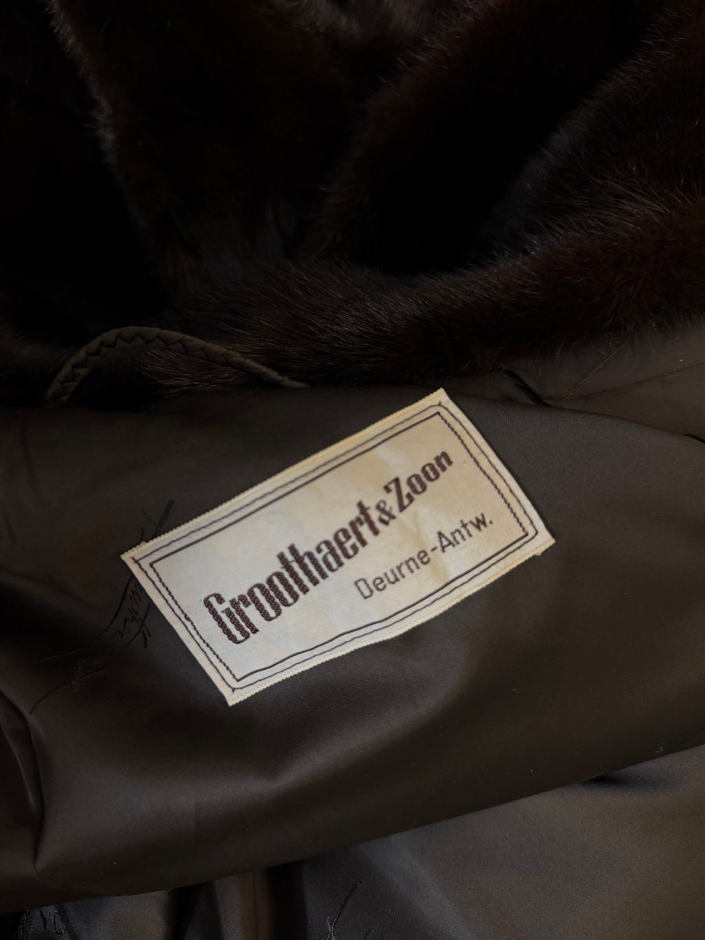 Thick Dark Brown Male Mink Fur Coat, XL, Extra Warm