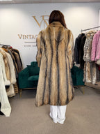 Coyote Fur Coat for Men, XL, Full Length
