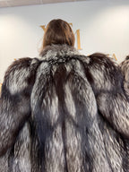 Silver Fox Fur Coat, Large, Ankershoffhem luxury brand
