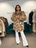 Red Fox Fur Jacket, XL, Pieced