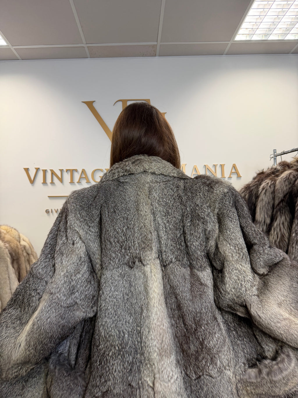 Rabbit Fur Jacket, Medium, Thick & Soft