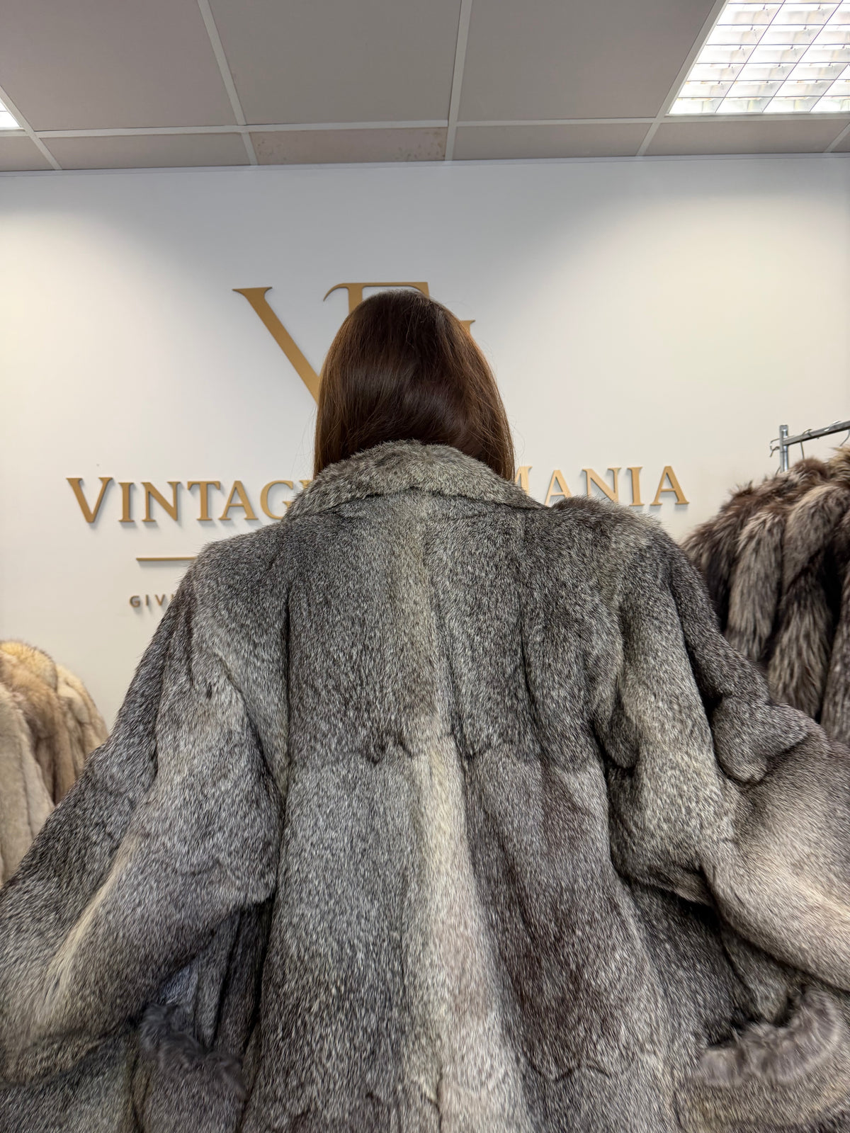 Rabbit Fur Jacket, Medium, Thick & Soft