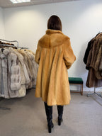 Golden Beaver Fur Coat, Small