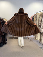 Pastel Mink Fur Coat, Medium