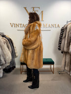 Scandinavian Red Fox Fur Coat, Fluffy Luxury, XL