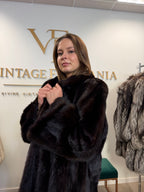 Brown Mink Fur Coat, Swinger, Milan, Fits up to 3XL