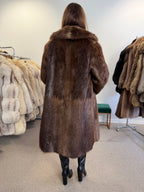 Beaver Fur Coat, Thick Fur, Size M