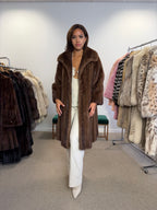 Pastel Mink Fur Coat, Medium
