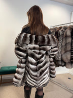 Chinchilla Fur Coat, Size L