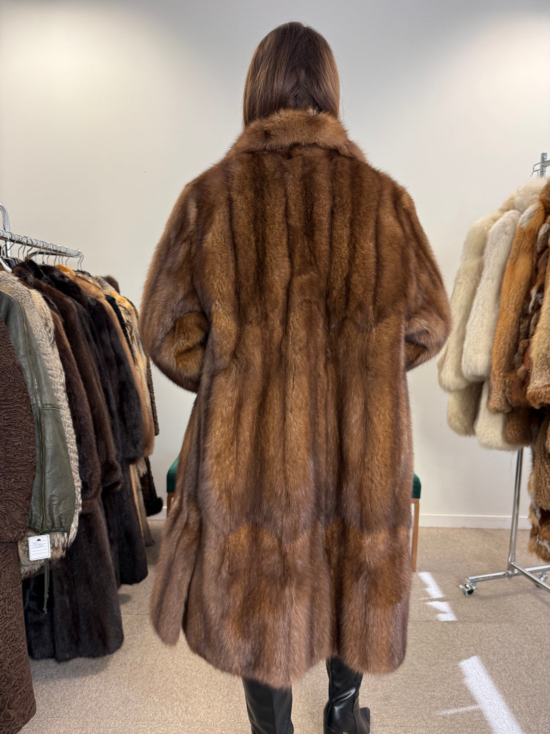 Sable fur coat Doublesided Medium size