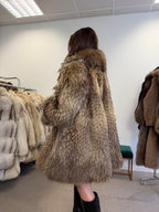 Raccoon Fur Coat, Size M