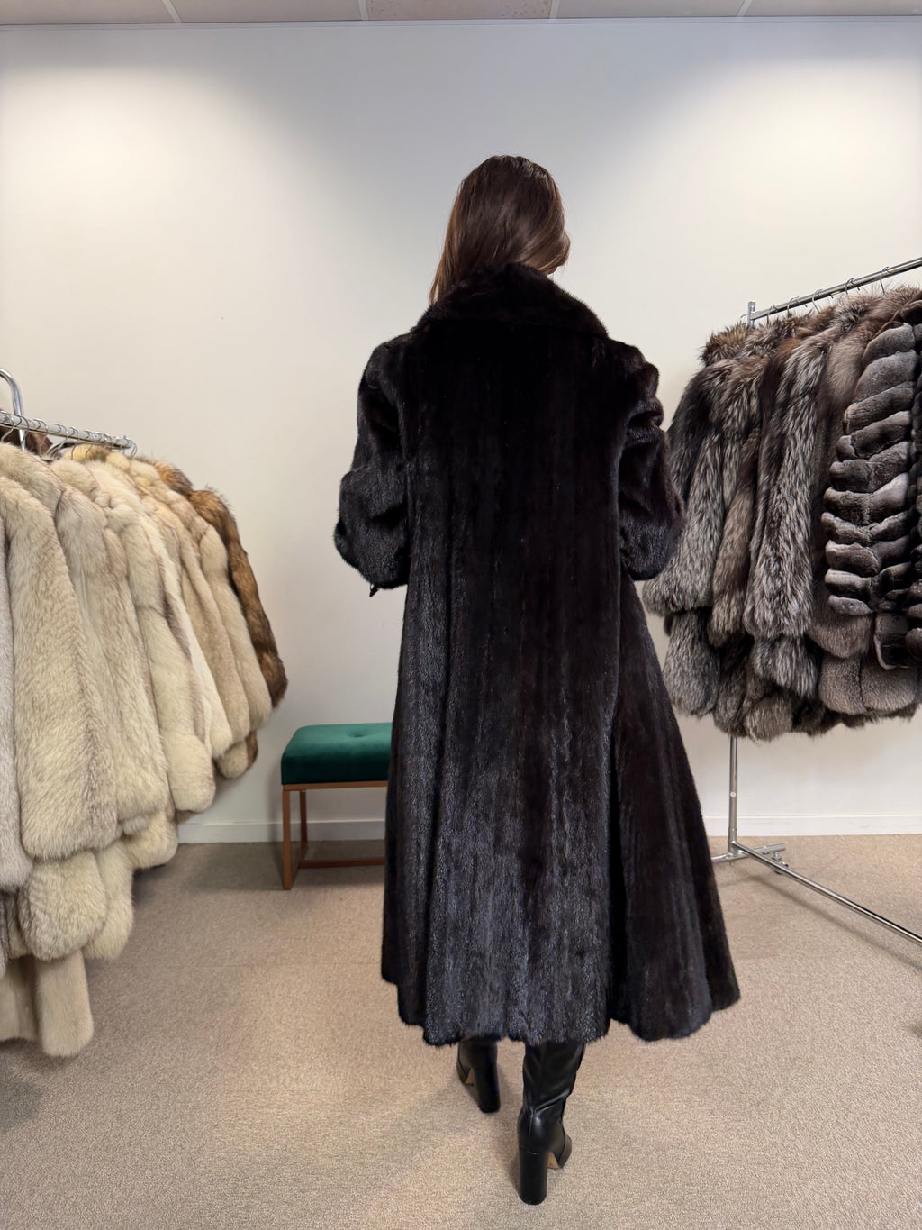 Mink Fur Coat, SAGA, Paris, Size M