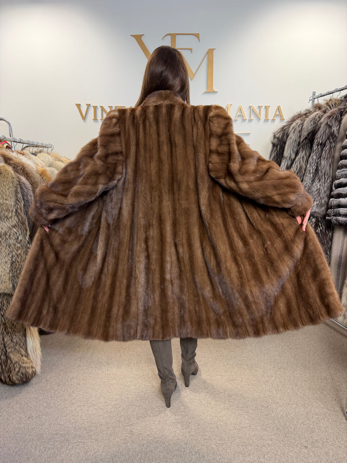 Pastel Mink Fur Coat, Large, Sprung Freres Paris