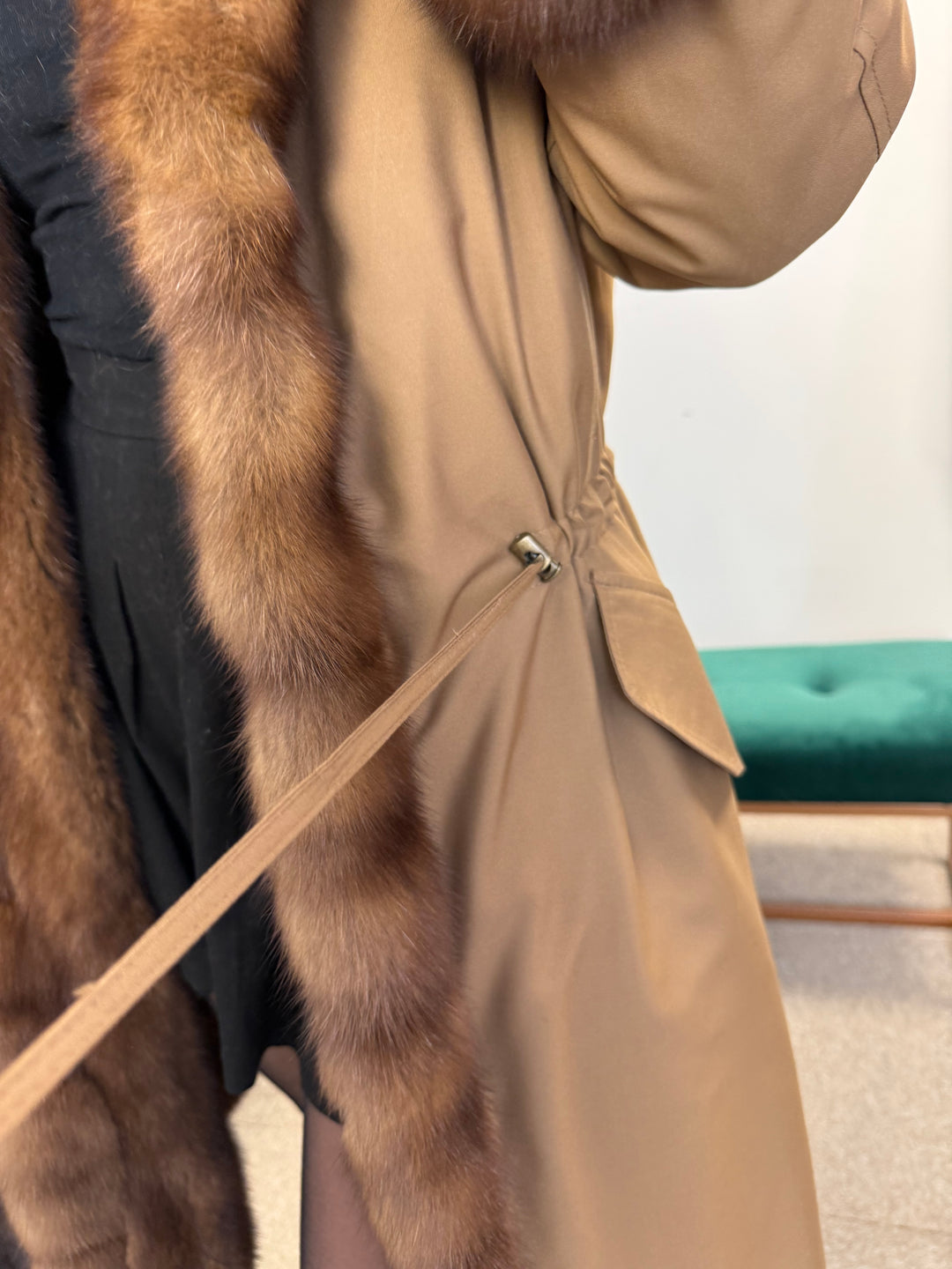 Sable fur coat Doublesided Medium size