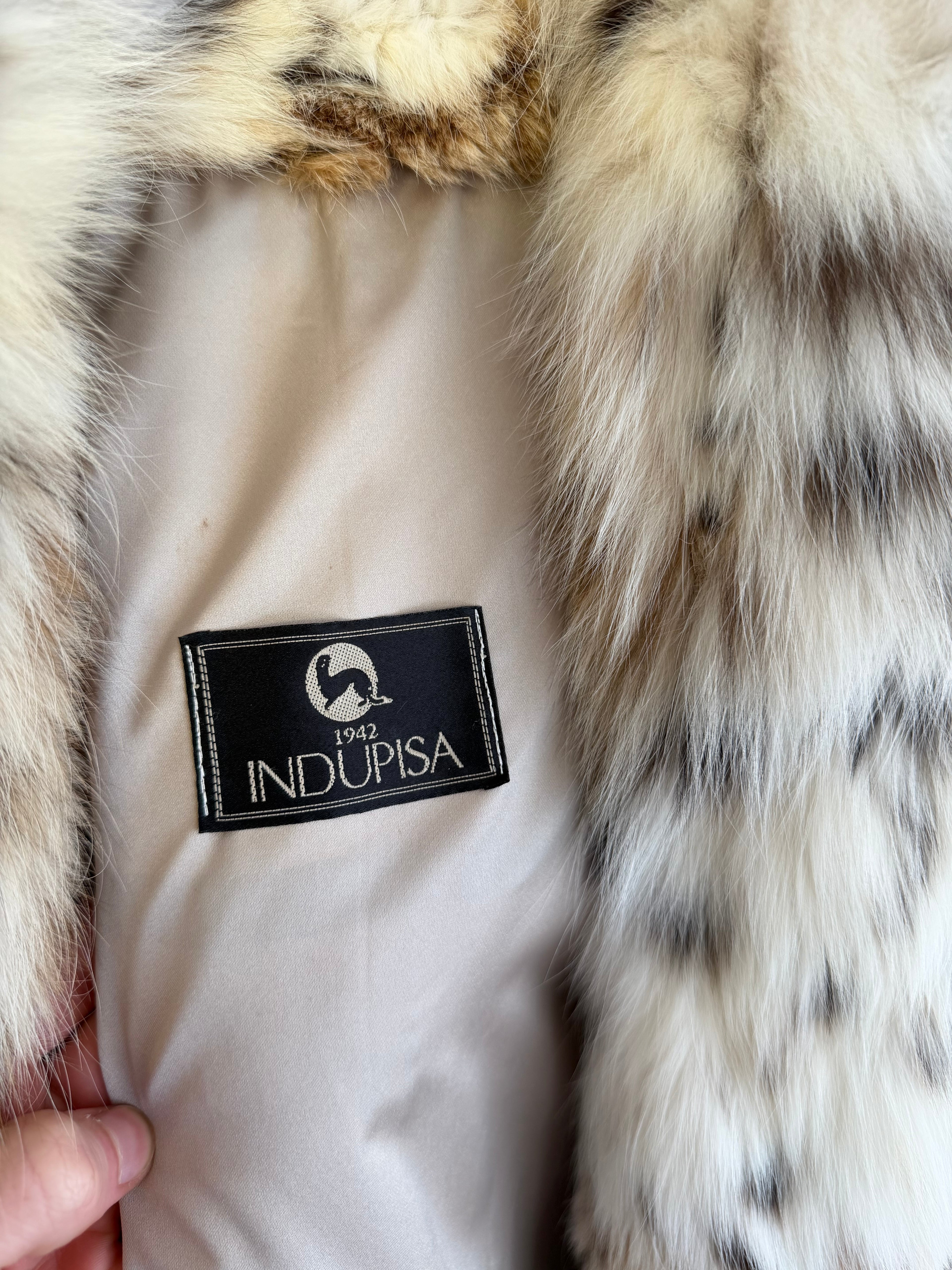 Lynx Fur Coat, Rare Luxury, White reflection, Oversized up tk 3XL