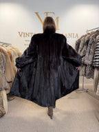 Brown Mink Fur Coat, XXL, Full Length