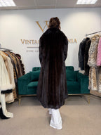 Dark Brown Blackglama Mink Fur Coat, Large, Pelz Aachen Germany