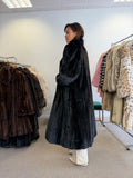 Mink Fur Coat, Black SAGA Pelsland, XXL