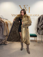 Coyote Fur Coat, Large, Full Length, Fluffy