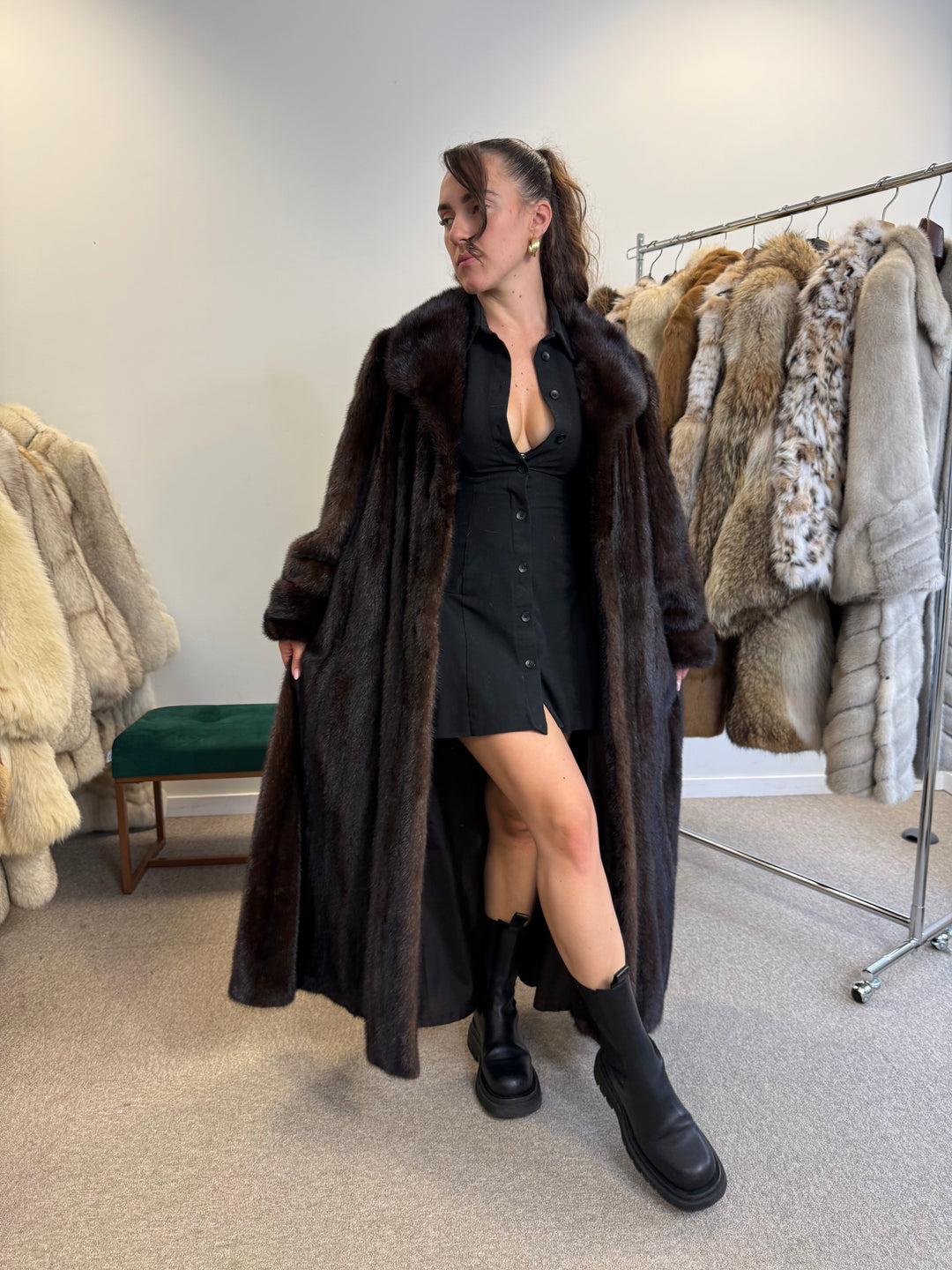 Oversize Mink Coat Superb Quality high quality pelts