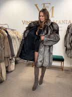 Silver Fox Fur Coat, Large, Ankershoffhem luxury brand