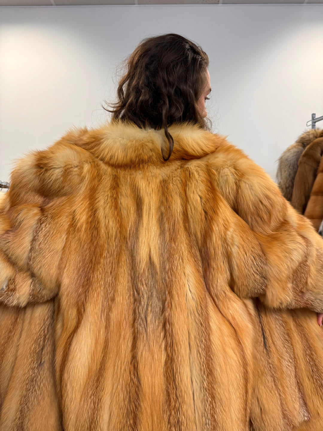 Canadian red fox fur, XL size