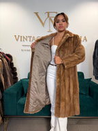 Pastel Mink Fur Coat, Medium