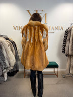 Scandinavian Red Fox Fur Coat, Fluffy Luxury, XL