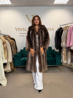 Raccoon Fur Coat, S/M, Yorn