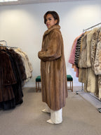 Mink Fur Coat, Pastel Swinger, Large