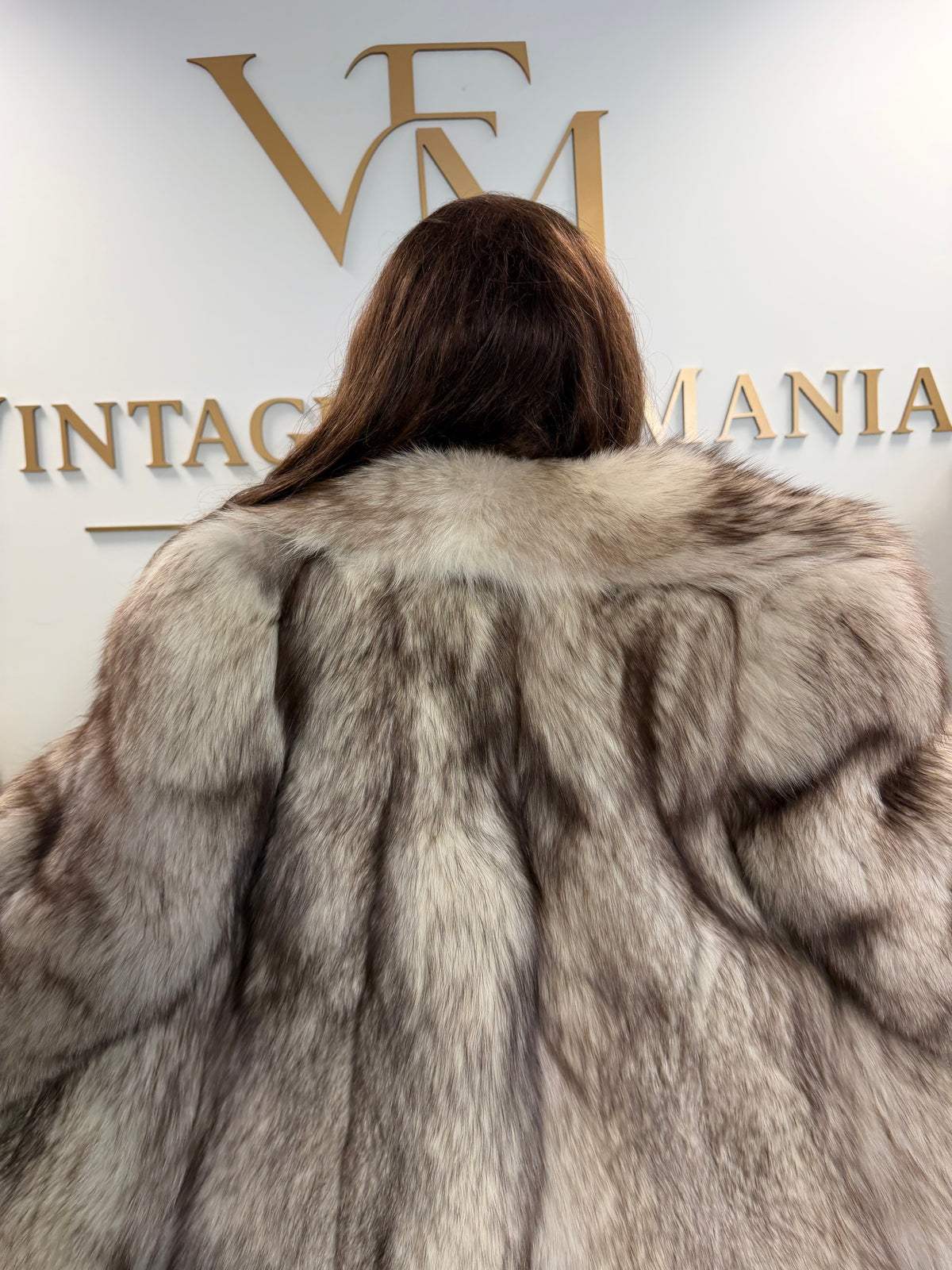 White Fox Fur Jacket, Short, Small