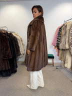 Pastel Mink Fur Coat, Medium