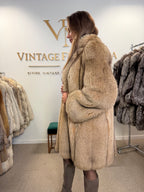 Soft Brown Fox Fur Coat, Medium, Super Soft