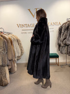 Very Dark Brown Mink Fur Coat, Large, German Furrier